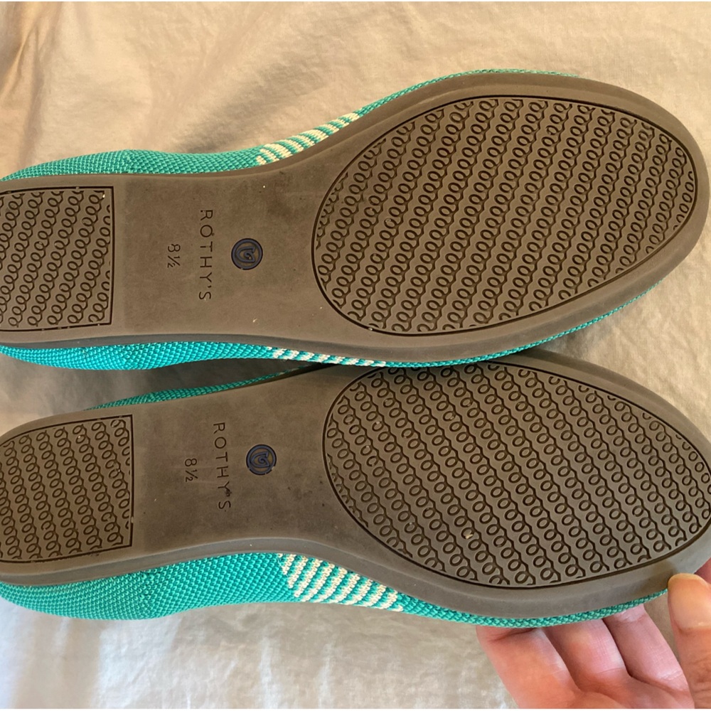 Retired Rothy’s Calypso Blue Green Turquoise Teal Flats - Picture 6 of 13